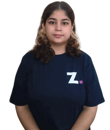 Young woman wearing a navy blue Z. t-shirt