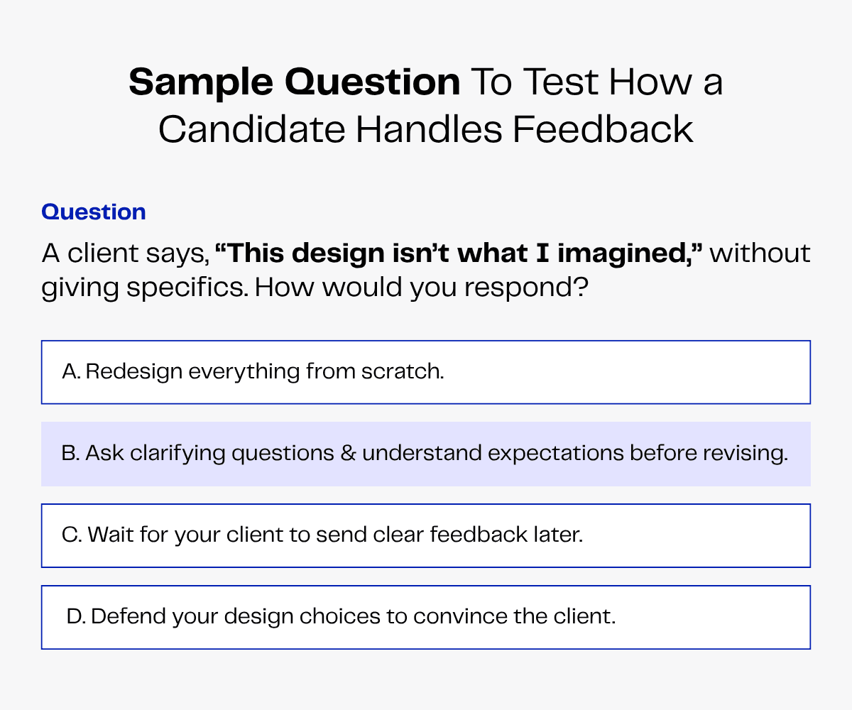 Question about handling client feedback: "This design isn't what I imagined.